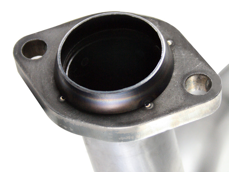 aFe Twisted Steel Delete Down-Pipe and Y-Pipe 2 to 2-1/2in Alum Steel Exhaust 12-16 Jeep Wrangler - 48-06210