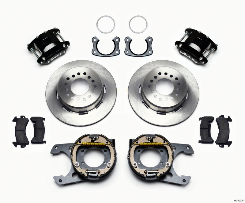Wilwood D154 P/S Park Brake Kit New Big Ford 2.50in Off Staggered Mount - 140-12236