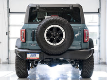 Load image into Gallery viewer, AWE Tuning 2021+ Ford Bronco 0FG Dual Rear Exit Exhaust w/Chrome Silver Tips &amp; Bash Guard - 3015-32456