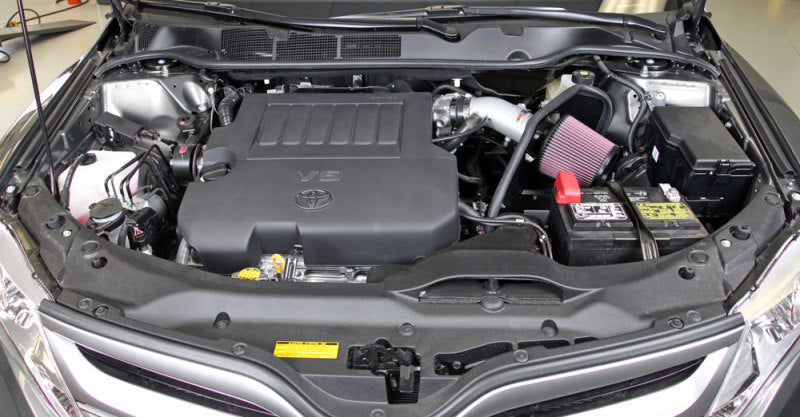 K&N 07-10 Toyota Camry V6-3.5L Silver Typhoon Short Ram Intake - 69-8611TS