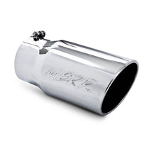 Load image into Gallery viewer, MBRP Universal Tip 6 O.D. Angled Rolled End 5 inlet 12 length - T5075