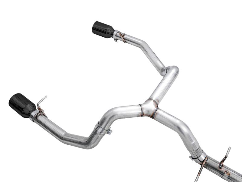 AWE Tuning 4th Gen GM 1500 5.3L 0FG Cat-Back Split Rear Exit (Flat Bumper) - Dual Diamond Tips - 3015-33206
