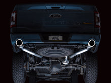 Load image into Gallery viewer, AWE Tuning 2021+ Ford F150 Tremor w/ Bumper Cutouts 0FG Non-Resonated Cat-Back w/ Chrome Silver Tips - 3020-32402