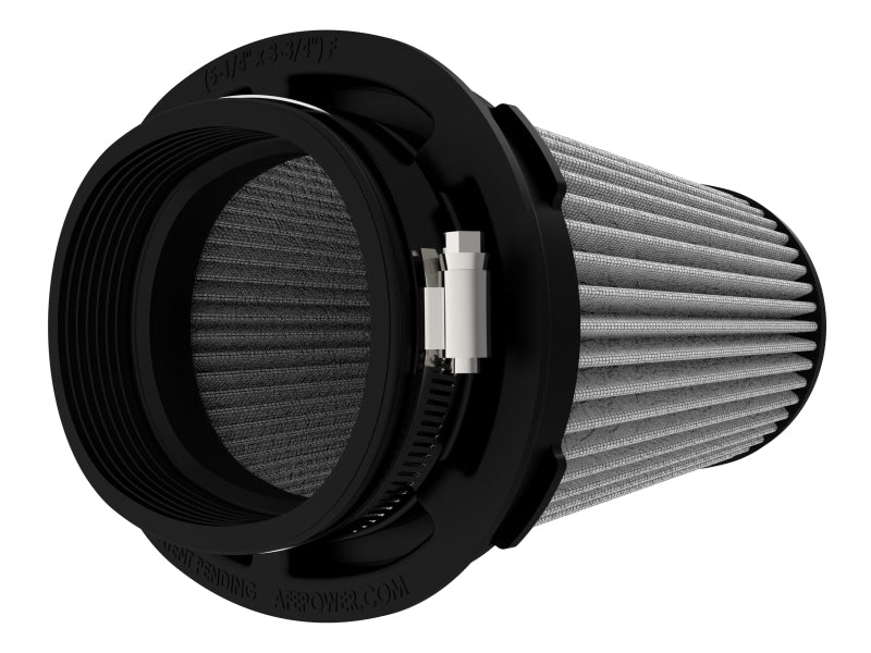 aFe Momentum Intake Filter w/Pro DRY S (5-1/4x3-3/4)IN F x(7-3/8x5-7/8)IN B x(4-1/2x4)IN Tx6-3/4IN - 21-91104