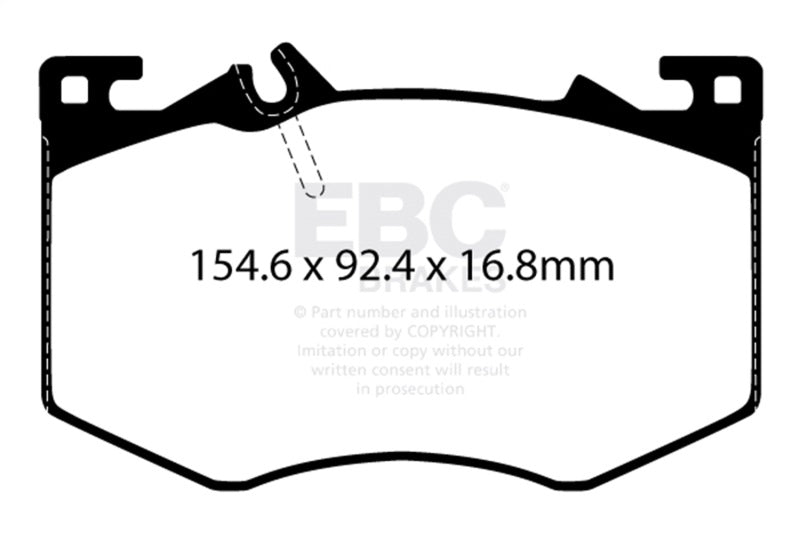 EBC 2020+ Mercedes-Benz A35 AMG 4Matic 2.0T Redstuff Front Brake Pads - DP32423C
