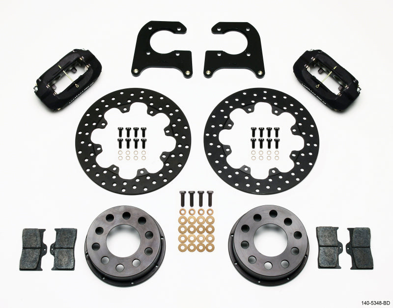 Wilwood Forged Dynalite Rear Drag Kit Drilled Rotor M-W/Lamb Ends .690in Studs - 140-5348-BD