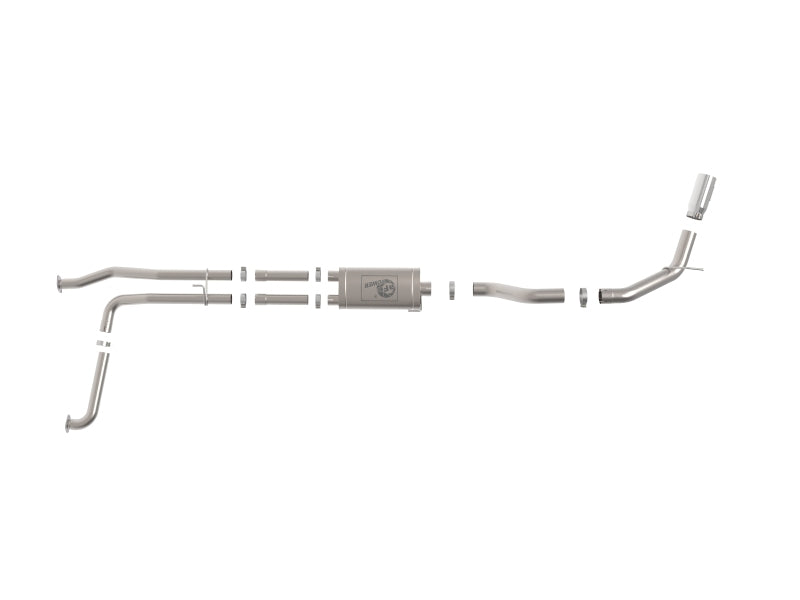aFe MACHForce XP Exhausts Cat-Back SS-409 Nissan Titan XD 16-19 V8-5.6L - Polished Tip - 49-46135-P