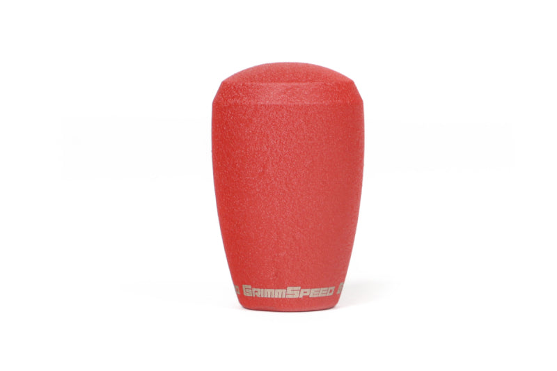GrimmSpeed Shift Knob Stainless Steel - Subaru 5 Speed and 6 Speed Manual Transmission - Red - 380000
