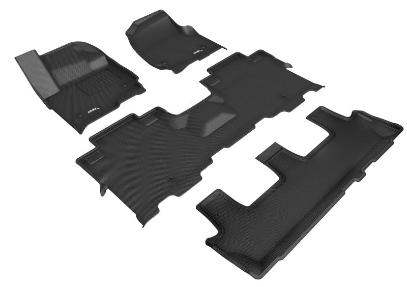 3D MAXpider 18-25 Lincoln Navigator W/ Bench 2nd Row Kagu Black Full Set - L1LC01101509