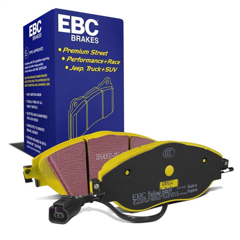 EBC 14-20 Audi S3 2.0 Turbo Yellowstuff Front Brake Pads - DP42127R