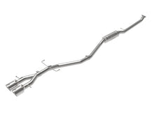 Load image into Gallery viewer, aFe Takeda 2.5in 304SS Cat-Back Exhaust System 17-20 Honda Civic SI Coupe L4-1.5L (t) - Polished Tip - 49-36620-P