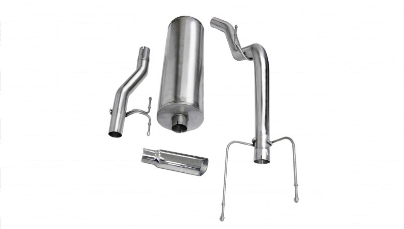 Corsa 2004-2005 -05 Dodge Ram Quad Cab/Short Bed 1500 4.7L V8 Polished Sport Cat-Back Exhaust - 24403