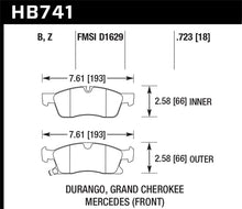 Load image into Gallery viewer, Hawk 13-15 Mercedes-Benz GL350/450 12-15 ML350 2015 ML250 HPS 5.0 Front Brake Pads - HB741B.723