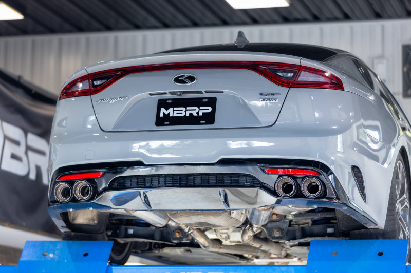 MBRP 18-22 Kia Stinger GT Bezel Kit Quad Tip CF - T5195CF