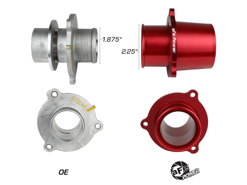 aFe 15-19 VW GTI Turbocharger Inlet Pipe - Red - 46-20417-R