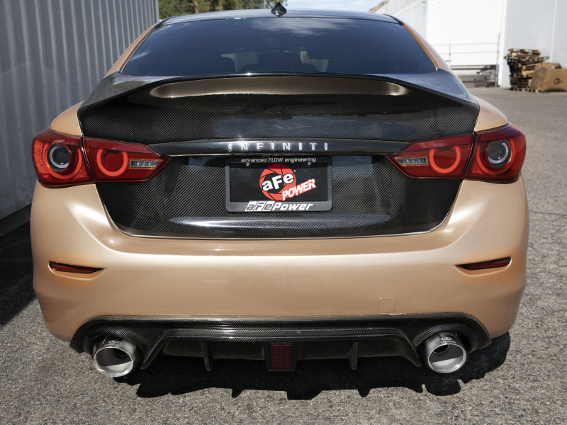 aFe Takeda Cat-Back Exhaust System Infiniti Q50 14-15 V6-3.7L- Polished Tip - 49-36136-P
