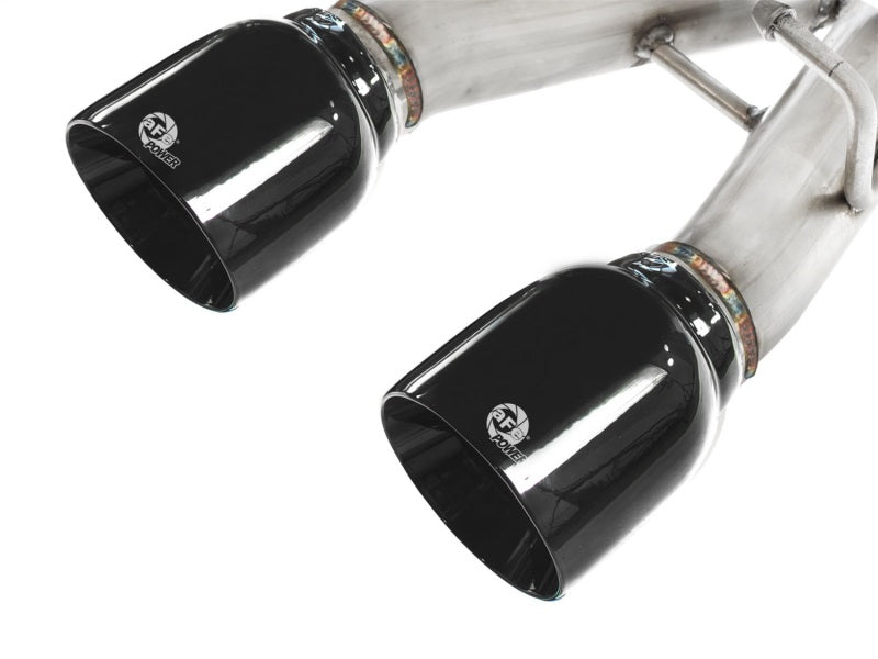 aFe MACHForce XP Exhaust 304SS Cat-Back w/ Black Tips 2008 VW Golf R32 V5 3.2L - 49-36408-B