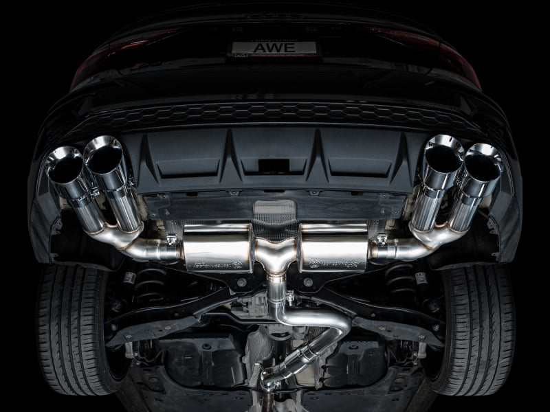 AWE Tuning 22-24 Audi 8Y S3 Touring Edition Exhaust - Chrome Silver Tips - 3015-42897