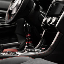 Load image into Gallery viewer, Cobb Subaru 6-Speed Tall Weighted COBB Shift Knob - Black (Incl. Both Red + Blk Collars) - 213370-BK