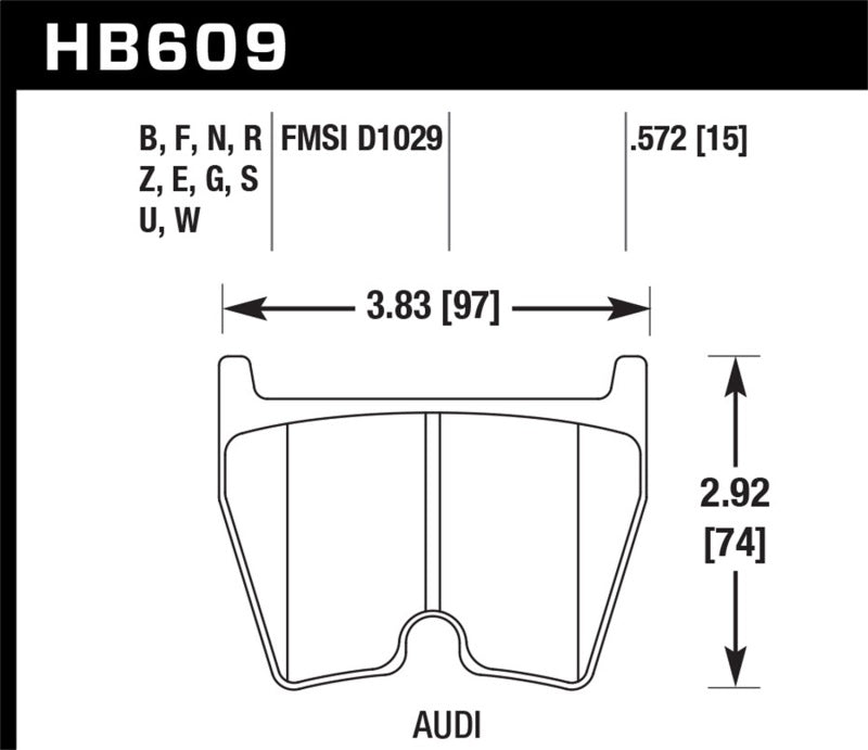 Hawk Performance Ceramic Street Brake Pads - HB609Z.572