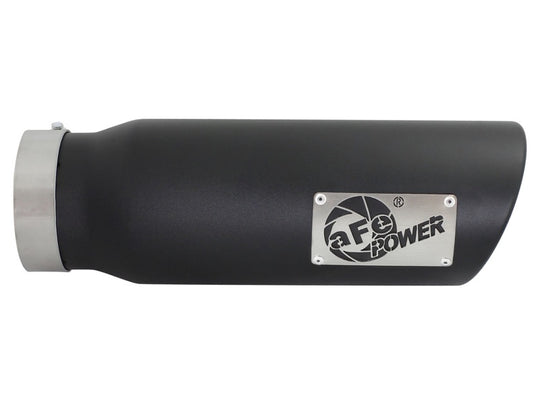 aFe Diesel Exhaust Tip Bolt On Black 4in Inlet x 5in Outlet x 15in - 49T40501-B15