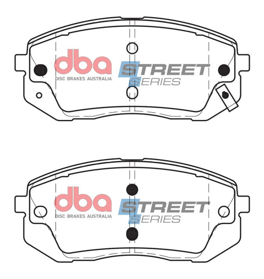DBA 15-19 Hyundai Sonata (320mm Front Rotor Excl Hybrid) Street Series Front Brake Pads - DB2174SS