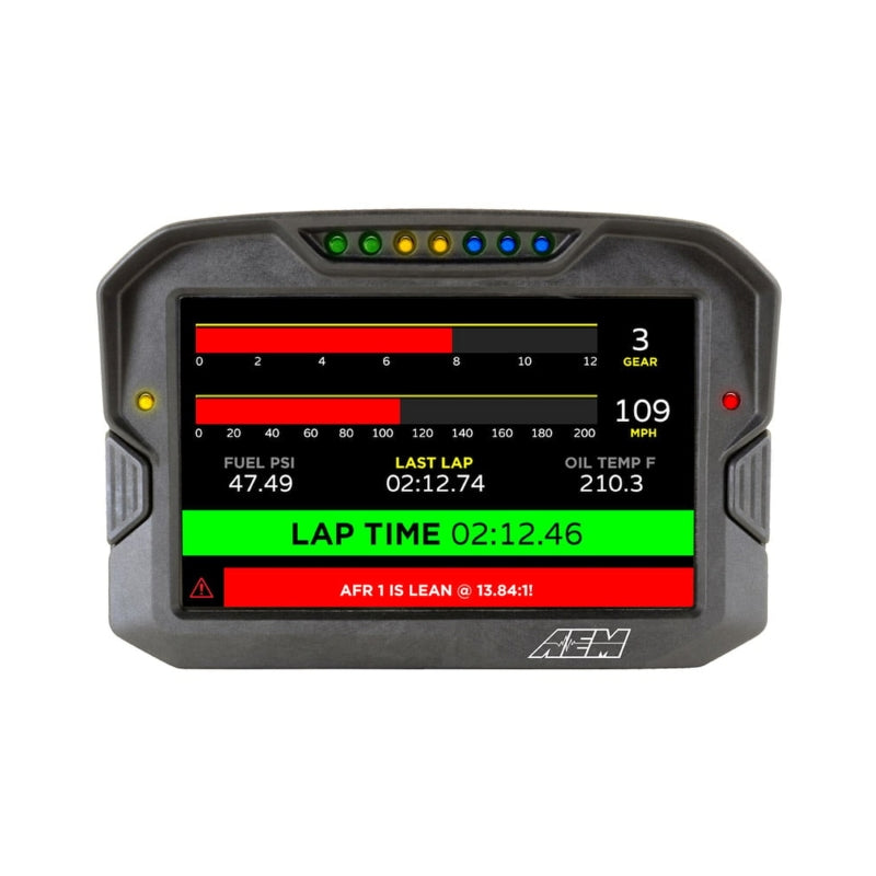 AEM CD-7 Non Logging Race Dash Carbon Fiber Digital Display (CAN Input Only) - 30-5700