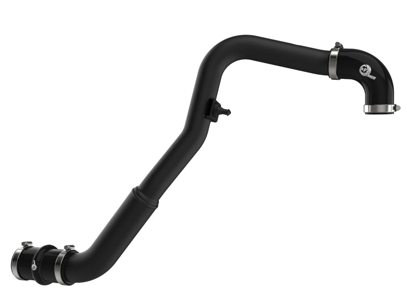 aFe BladeRunner 2in to 2-1/2in Aluminum Hot Charge Pipe Black Ford F-150 24-26 V6-2.7L (tt) - 46-20788-B