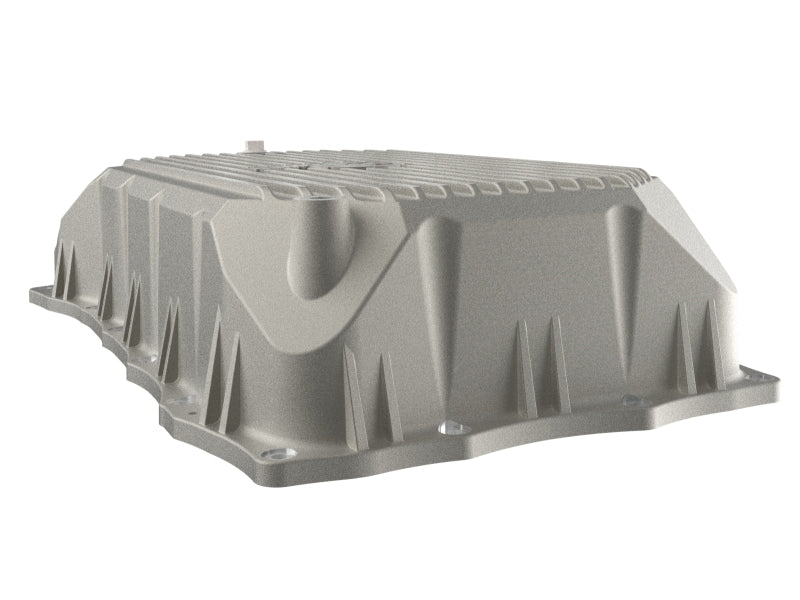 aFe GM Diesel Trucks 20-25 V8-6.6L L5P POWER Street Series Transmission Pan Raw w/ Machined Fins - 46-71380A
