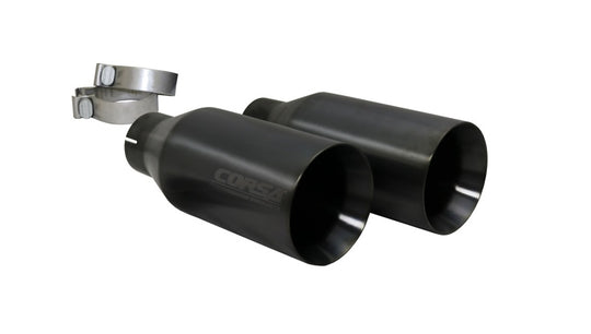 Corsa 2019-2024 Ram 1500 5.7L Crew Cab w/ 57in or 76in Bed Cat-Back Dual Rr Exit 5in Gun Metal Tips - 21035GNM