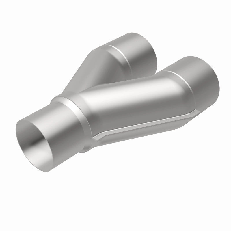 MagnaFlow Universal Trans Y-Pipe All SS 4inch (Dual) 3.5inch (Single) x 13inch (Overall) - 10800