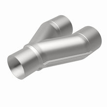 Load image into Gallery viewer, MagnaFlow Universal Trans Y-Pipe All SS 4inch (Dual) 3.5inch (Single) x 13inch (Overall) - 10800