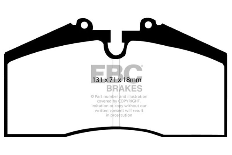 EBC Racing 90-93 Porsche 911 (964) RP-1 Front/Race Rear Brake Pads (Pair Only) - DP8767RP1