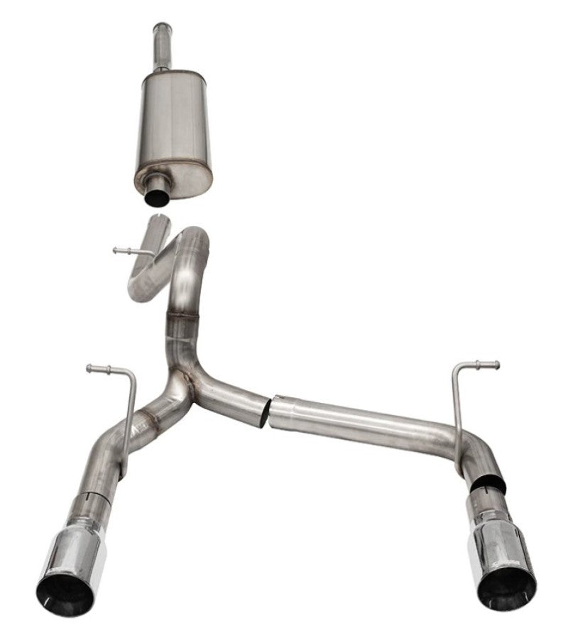Corsa 2018-2025 Jeep Wrangler JLU 3.6L 2.75in Sport Cat-Back Exhaust w/ 4in Tips - 21124