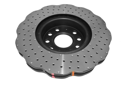 DBA 2006 Audi A3 Front 4000 Series Drilled Wavey Rotor - DBA42806WXD