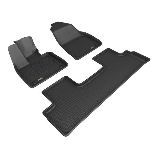 3D MAXpider 2025+ Polestar 3 Kagu 1st and 2nd Row Floormats - Black - L1PS00301509