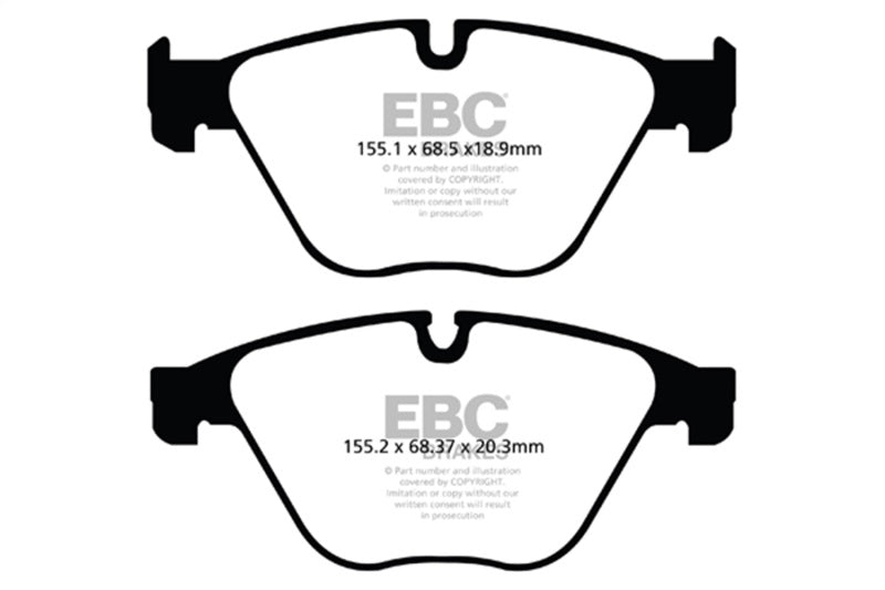 EBC 10+ BMW 535i 3.0 Turbo (F10) Redstuff Front Brake Pads - DP32103C