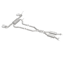 Load image into Gallery viewer, MagnaFlow Cat Back, SS, 2.5in, Quad Split Polish 4in tip 14-15 Jeep Grand Cherokee 3.6L/5.7L V6/V8 - 19193