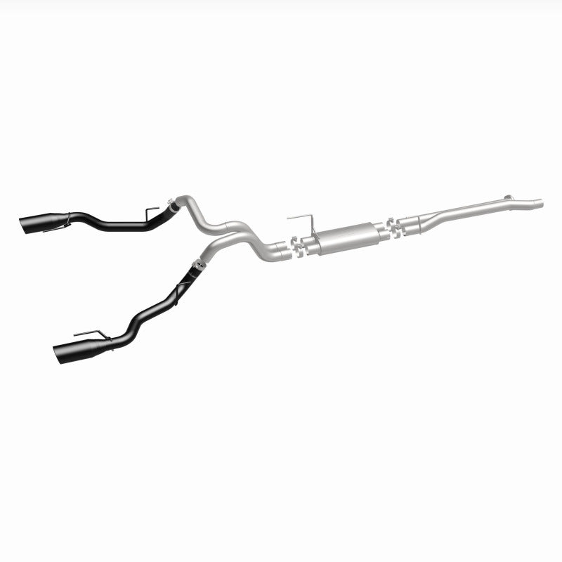 MagnaFlow SYS Cat-Back 2017 Ford F-150 Raptor 3.5L Dual Black Coated 3in Tips - 19350
