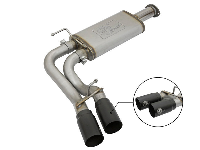 aFe Rebel Exhausts Cat-Back SS 16 Toyota Tacoma V6-3.5L w/ Black Tips - 49-46032-B