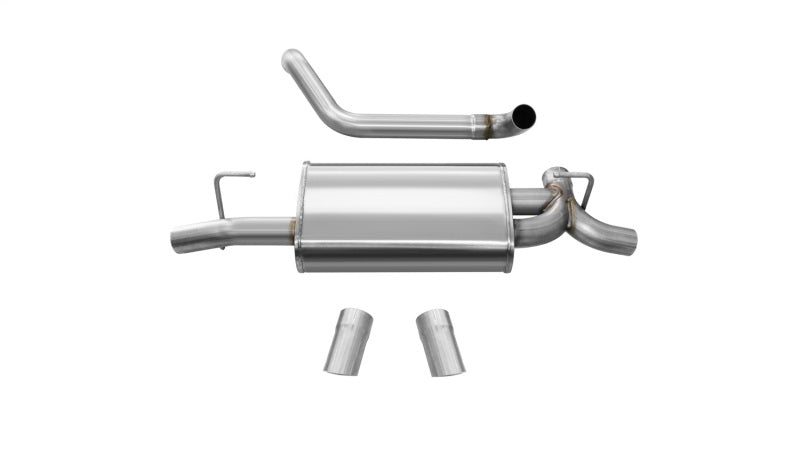 Corsa 2018-2025 Jeep Wrangler JL 2.5in Dual Rear Turn Down Exit Sport Axle-Back Exhaust - 21013