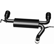 Load image into Gallery viewer, MagnaFlow 07-17 Jeep Wrangler JK 3.8/3.6L Dual Split Rear Exit Black Axle-Back Exhaust - 15160