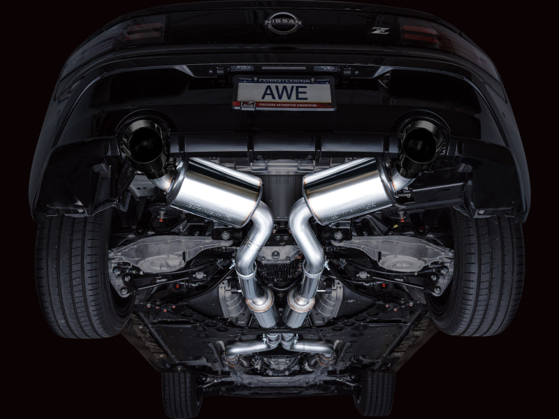 AWE Tuning 2023 Nissan Z RZ34 RWD Touring Edition Cat-Back Exhaust System w/ Diamond Black Tips - 3015-33400
