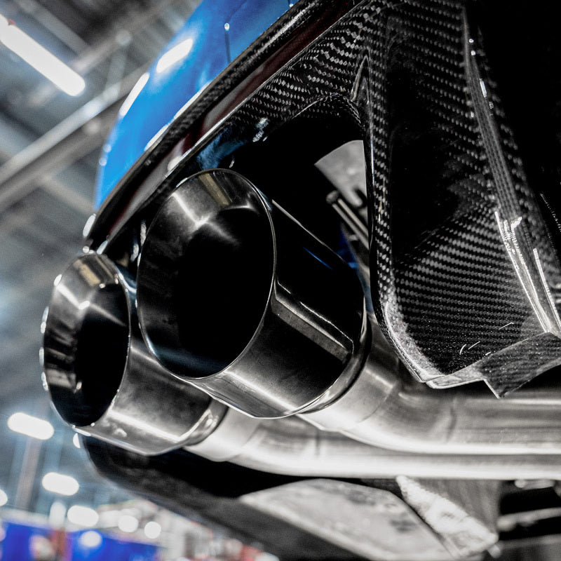 Stainless Works 22-25 Cadillac CT5-V Blackwing Axle Back Exhaust - Black Chrome Tips - CT5V22AB-BC