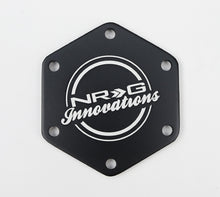 Load image into Gallery viewer, NRG Carbon Fiber w/ Blue Texalium Fabrics Horn Delete Button Circular Logo Front/ Back - STR-640CF/BL