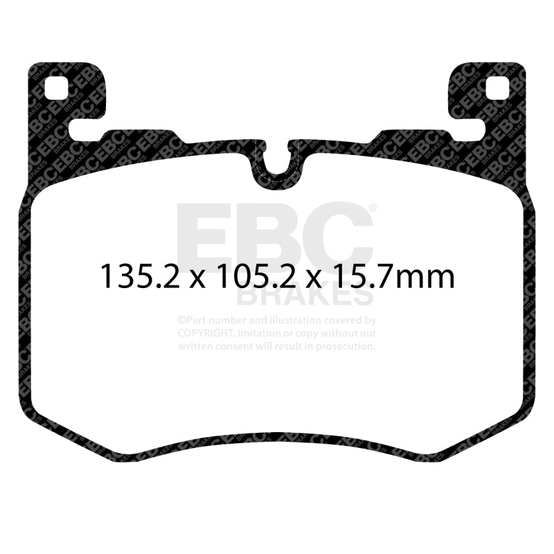 EBC 2019+ Jaguar F-Pace 5.0 Supercharged Bluestuff Front Brake Pads - DP52412NDX