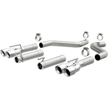 Load image into Gallery viewer, MagnaFlow Axle-Back, SS, 3in, Quad Split Rear 3.5 Tips 2015 Dodge Challenger incl SRT Hellcat - 19206