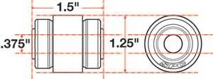 SPC Performance Replacement Bushing Kit For xAxis Sealed Flex Joint (Set of 4) 2000-2006 Lincoln LS - 87550