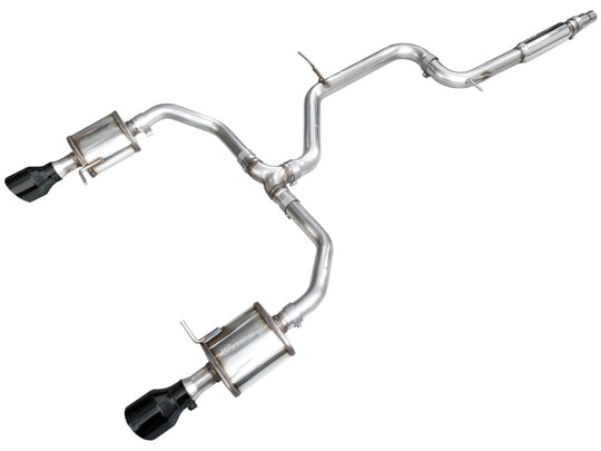 AWE Tuning 22-25 Volkswagen Jetta GLI Touring Edition Exhaust - Diamond Black Tips - 3015-33275