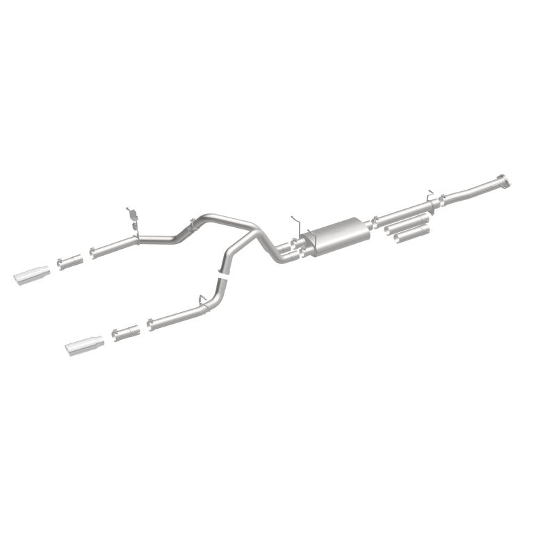 MagnaFlow Stainless Cat-Back Exhaust 2015 Chevy Silverado 2500HD 6.0L Dual Split Rear Exit 4in - 19027